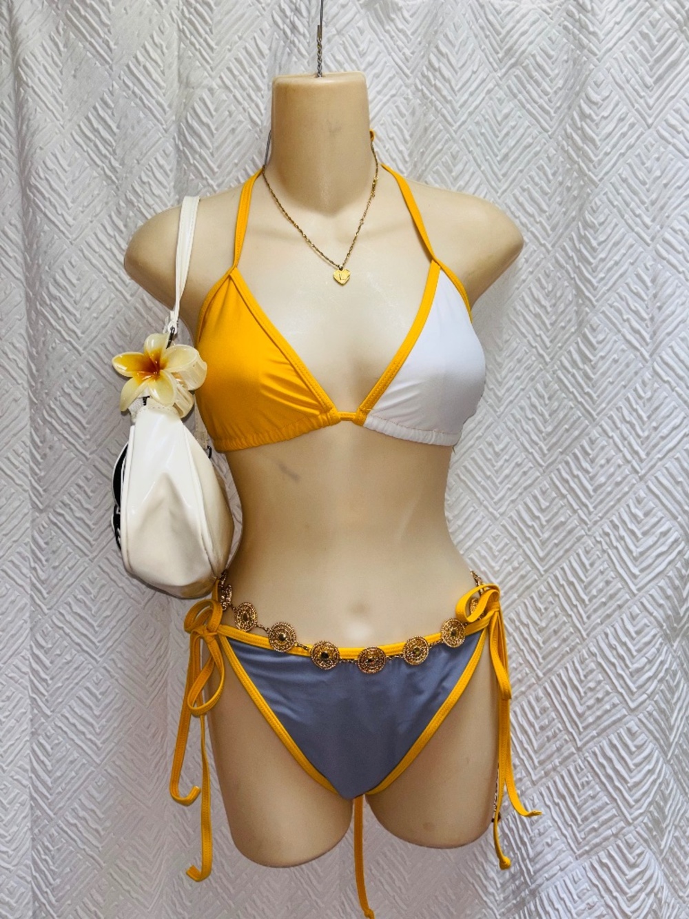 XL bikini mustard yellow
